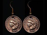 Indian Head Penny Earrings